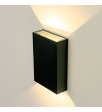 Applique in metallo nera LWL0003 4w 450 lumen 4000k luce naturale misura 123x83x30mm lampada da parete IP65 da esterno