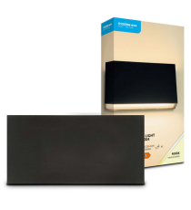 Applique in metallo nera LWL0004 8w 710 lumen 4000k luce naturale misura 200x100x30mm lampada da parete IP65 da esterno