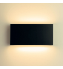 Applique in metallo nera LWL0004 8w 710 lumen 4000k luce naturale misura 200x100x30mm lampada da parete IP65 da esterno