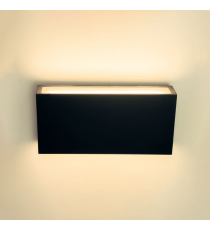 Applique in metallo nera LWL0004 8w 710 lumen 4000k luce naturale misura 200x100x30mm lampada da parete IP65 da esterno