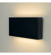 Applique in metallo nera LWL0004 8w 710 lumen 4000k luce naturale misura 200x100x30mm lampada da parete IP65 da esterno
