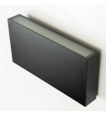 Applique in metallo nera LWL0004 8w 710 lumen 4000k luce naturale misura 200x100x30mm lampada da parete IP65 da esterno
