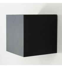 Applique in metallo nera LWL0007 6w 515 lumen 4000k luce naturale misura 100x100x100mm lampada da parete IP65 da esterno