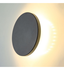 Applique in metallo nera LWL0014 6w 800 lumen 4000k luce naturale misura 130x42mm lampada da parete IP65 da esterno