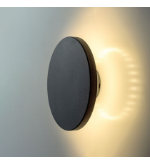 Applique in metallo nera LWL0014 6w 800 lumen 4000k luce naturale misura 130x42mm lampada da parete IP65 da esterno