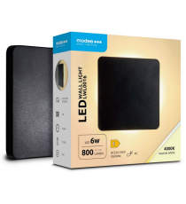 Applique in metallo nera LWL0016 6w 800 lumen 4000k luce naturale misura 1135x135x42mm lampada da parete IP65 da esterno