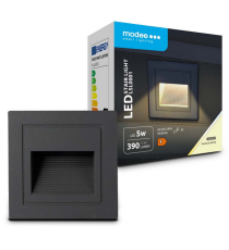 Applique in metallo nera LSL0001 5w 390 lumen 4000k luce naturale misura 84x84x50mm lampada da parete IP65 da esterno