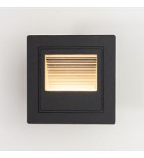 Applique in metallo nera LSL0001 5w 390 lumen 4000k luce naturale misura 84x84x50mm lampada da parete IP65 da esterno