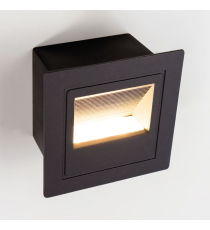 Applique in metallo nera LSL0001 5w 390 lumen 4000k luce naturale misura 84x84x50mm lampada da parete IP65 da esterno