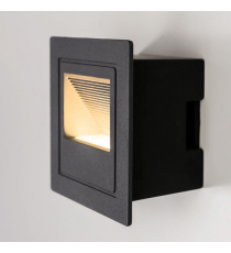 Applique in metallo nera LSL0001 5w 390 lumen 4000k luce naturale misura 84x84x50mm lampada da parete IP65 da esterno