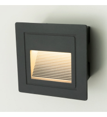 Applique in metallo nera LSL0001 5w 390 lumen 4000k luce naturale misura 84x84x50mm lampada da parete IP65 da esterno