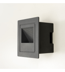 Applique in metallo nera LSL0001 5w 390 lumen 4000k luce naturale misura 84x84x50mm lampada da parete IP65 da esterno