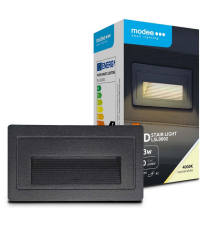 Applique in metallo nera LSL0002 3w 210 lumen 4000k luce naturale misura 103x58x45mm lampada da parete IP65 da esterno