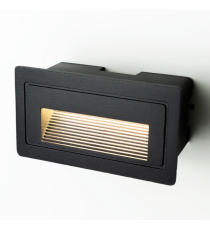 Applique in metallo nera LSL0002 3w 210 lumen 4000k luce naturale misura 103x58x45mm lampada da parete IP65 da esterno