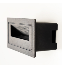 Applique in metallo nera LSL0002 3w 210 lumen 4000k luce naturale misura 103x58x45mm lampada da parete IP65 da esterno