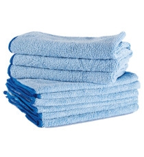 Panni microfibra Ultrega - 40 x 40 cm - azzurro - Perfetto - pack 10 pezzi Panni microfibra Ultrega - 40 x 40 cm - azzurro - Perfetto - pack 10 pezzi