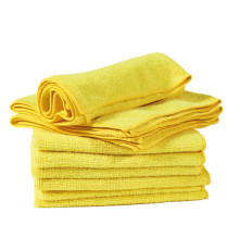 Panni microfibra Ultrega - 40 x 40 cm - giallo - Perfetto - pack 10 pezzi