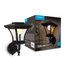 Lampada applique solare da parete WS129 led 15 lumen 2700K luce calda 220x210x345mm IP44 lampione con pannello incorporato