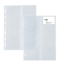 Buste forate Atla Card - porta biglietti da visita - 20 spazi - PPL - 21 x 29,7 cm - trasparente - Sei Rota - conf. 10 p Buste forate Atla Card - porta biglietti da visita - 20 spazi - PPL - 21 x 29,7 cm - trasparente - Sei Rota - conf. 10 p