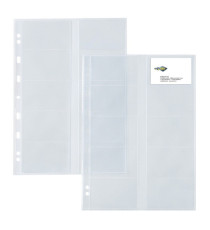 Buste forate Atla Card - porta biglietti da visita - 20 spazi - PPL - 21 x 29,7 cm - trasparente - Sei Rota - conf. 10 p Buste forate Atla Card - porta biglietti da visita - 20 spazi - PPL - 21 x 29,7 cm - trasparente - Sei Rota - conf. 10 p
