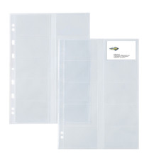 Buste forate Atla Card - porta biglietti da visita - 20 spazi - PPL - 21 x 29,7 cm - trasparente - Sei Rota - conf. 10 p Buste forate Atla Card - porta biglietti da visita - 20 spazi - PPL - 21 x 29,7 cm - trasparente - Sei Rota - conf. 10 p