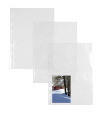 Buste forate Atla FT porta foto e cartoline - 4 spazi 13x18 cm - trasparente - Sei Rota - conf. 10 pezzi Buste forate Atla FT porta foto e cartoline - 4 spazi 13x18 cm - trasparente - Sei Rota - conf. 10 pezzi