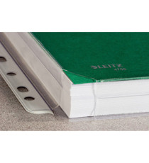 Buste forate con soffietto - 22 x 30 cm - PVC - trasparente - Leitz - conf. 10 pezzi