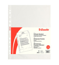 Buste forate CopySafe - Standard - buccia - 22x30 cm - trasparente - Esselte - conf. 50 pezzi