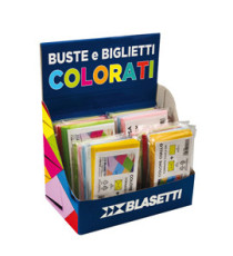 Buste e biglietti regalo - formati e colori assortiti - Blasetti - expo 25 conf.