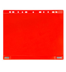 Buste forate - per supporti magnetici ad anelli - A4 - rosso - Djois - conf. 5 pezzi Buste forate - per supporti magnetici ad anelli - A4 - rosso - Djois - conf. 5 pezzi