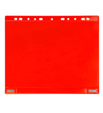 Buste forate - per supporti magnetici ad anelli - A4 - rosso - Djois - conf. 5 pezzi Buste forate - per supporti magnetici ad anelli - A4 - rosso - Djois - conf. 5 pezzi