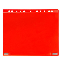 Buste forate - per supporti magnetici ad anelli - A4 - rosso - Djois - conf. 5 pezzi Buste forate - per supporti magnetici ad anelli - A4 - rosso - Djois - conf. 5 pezzi