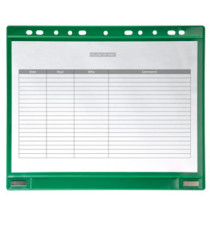 Buste forate - per supporti magnetici ad anelli - A4 - verde - Djois - conf. 5 pezzi Buste forate - per supporti magnetici ad anelli - A4 - verde - Djois - conf. 5 pezzi