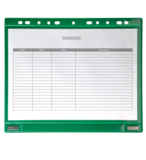 Buste forate - per supporti magnetici ad anelli - A4 - verde - Djois - conf. 5 pezzi Buste forate - per supporti magnetici ad anelli - A4 - verde - Djois - conf. 5 pezzi