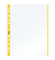 Buste forate con banda colorata - Linear - buccia - 21 x 29,7 cm - giallo - Favorit - conf. 10 pezzi Buste forate con banda colorata - Linear - buccia - 21 x 29,7 cm - giallo - Favorit - conf. 10 pezzi