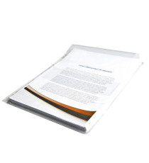 Buste forate con soffietto e patella - spessore 25 mm - liscio - 21 x 30 cm - trasparente - Starline