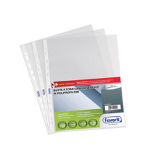 Buste forate Special PP - Air - liscio - 22 x 30 cm - trasparente - Favorit - conf. 100 pezzi