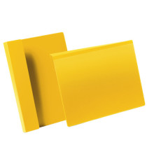 Buste identificative - con aletta pieghevole -  A4 orizzontale - giallo - Durable - conf. 50 pezzi Buste identificative - con aletta pieghevole -  A4 orizzontale - giallo - Durable - conf. 50 pezzi
