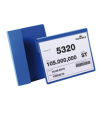 Buste identificative - con aletta pieghevole - A5 orizzontale - blu - Durable - conf. 50 pezzi Buste identificative - con aletta pieghevole - A5 orizzontale - blu - Durable - conf. 50 pezzi