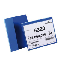 Buste identificative - con aletta pieghevole - A5 orizzontale - blu - Durable - conf. 50 pezzi Buste identificative - con aletta pieghevole - A5 orizzontale - blu - Durable - conf. 50 pezzi