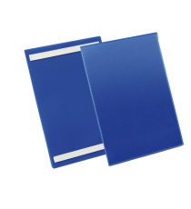 Buste identificative - con bande adesive - A4 verticale - blu - Durable - conf. 50 pezzi Buste identificative - con bande adesive - A4 verticale - blu - Durable - conf. 50 pezzi