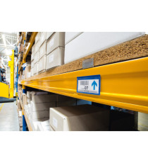 Buste identificative magnetiche - 100 x 38 mm - blu - Durable - conf. 50 pezzi