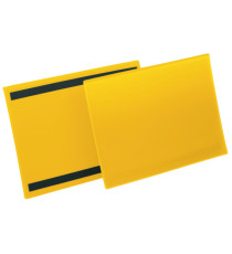 Buste identificative magnetiche - A4 orizzontale - giallo - Durable - conf. 50 pezzi Buste identificative magnetiche - A4 orizzontale - giallo - Durable - conf. 50 pezzi