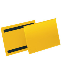 Buste identificative magnetiche - A5 orizzontale - giallo - Durable - conf. 50 pezzi Buste identificative magnetiche - A5 orizzontale - giallo - Durable - conf. 50 pezzi