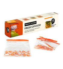 Buste per alimenti FrescoFood - medium - 24 x 27,5 cm - PE - Perfetto - conf. 15  pezzi Buste per alimenti FrescoFood - medium - 24 x 27,5 cm - PE - Perfetto - conf. 15  pezzi
