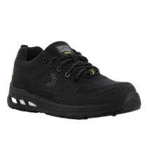 Calzatura bassa da lavoro Ecofitz S1P LOW - numero 48 - maglia riciclata - nero - Safety Jogger