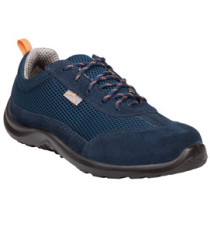 Calzatura di sicurezza Como S1P SRC - pelle scamosciata/poliestere mesh - numero 41 - blu - Deltaplus Calzatura di sicurezza Como S1P SRC - pelle scamosciata/poliestere mesh - numero 41 - blu - Deltaplus