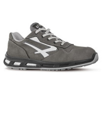 Calzatura di sicurezza Kick S3 - pelle nabuk naturale - taglia 42 - grigio - U-Power