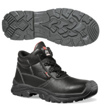 Calzatura di sicurezza Texas UK S3 SRC Rock&roll - pelle grana mina idrorepellente - numero 35 - nero - U-Power