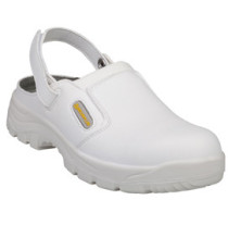 Calzatura sabot Maubec 3 SB E A SRC - microfibra - numero 41 - bianco - Deltaplus Calzatura sabot Maubec 3 SB E A SRC - microfibra - numero 41 - bianco - Deltaplus